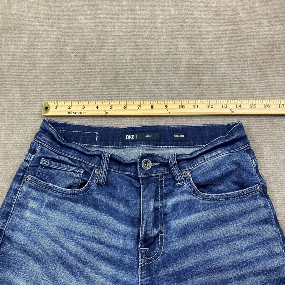 Bke Jeans Alec Men’s 30 Blue Straight Cotton Stretch Western Y2k Mens - Picture 7 of 16